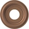 Ekena Millwork Traditional Thermoformed PVC Ceiling Medallion Fits Canopies up to 5 1/2-in., Aged Copper CMP10TRCAC - alternate 1